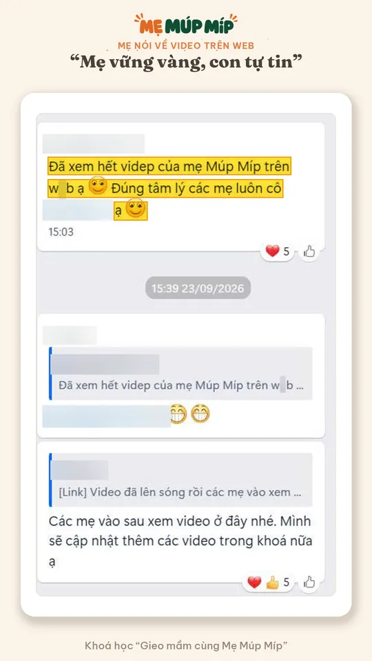 Mẹ nói về video trên web