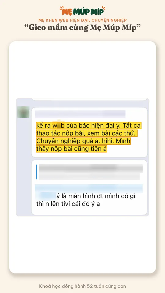 Mẹ khen web hiện đại, chuyên nghiệp