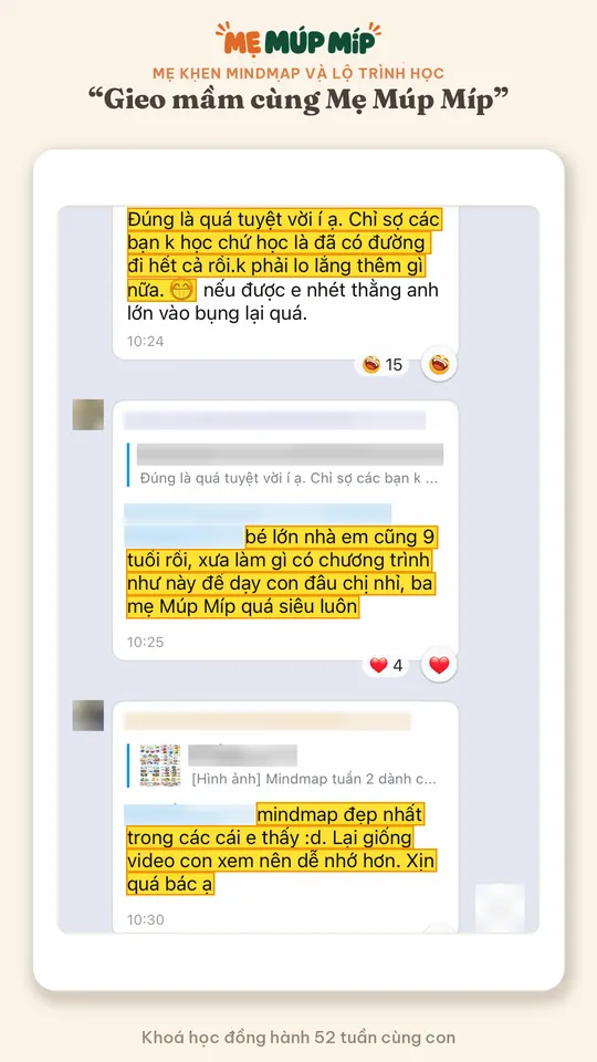 Mẹ khen mindmap và lộ trình học