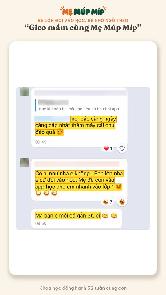 Bé lớn đòi vào học, bé nhỏ ngó theo