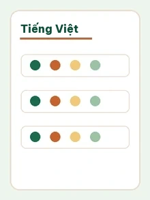 Trang worksheet mẫu Tiếng Việt